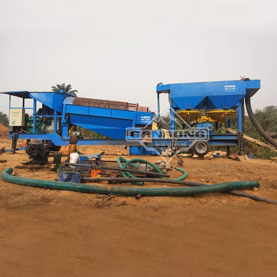 Separador de gabarito de mineração de titânio e tungstênio ouro diamante